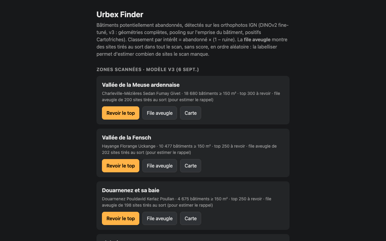 Urbex Finder